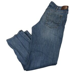Lee Mens Jeans L342 36 x 32 Straight Fit Light Blue Cotton Pocket Pockets Medium